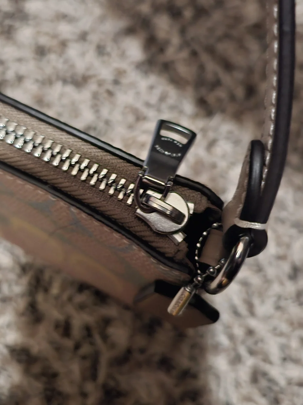 Coach Mini Wristlet Shoulder Bag - Pastel Pink Multi - Picture 3 of 9